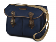Large Hadley Navy Canvas Chocolate Leather 503504-54 LH
